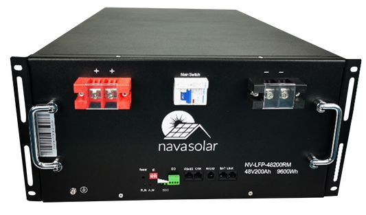 NavaSolar® 48V 200AH LIFEPO4 RM BATTERY WITH BMS