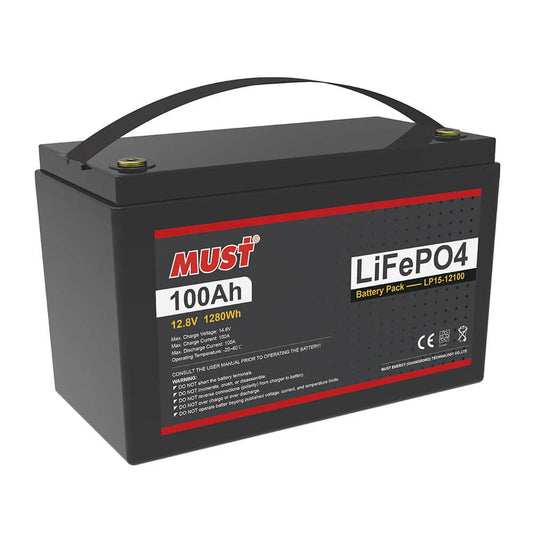 Must 12.8V 100ah Lithium battery